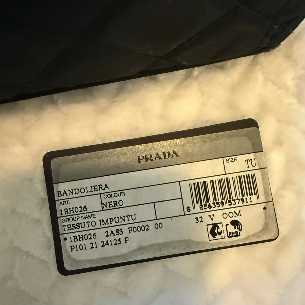 Prada Black Quilted Shoulder Bag - Picture 2 of 8